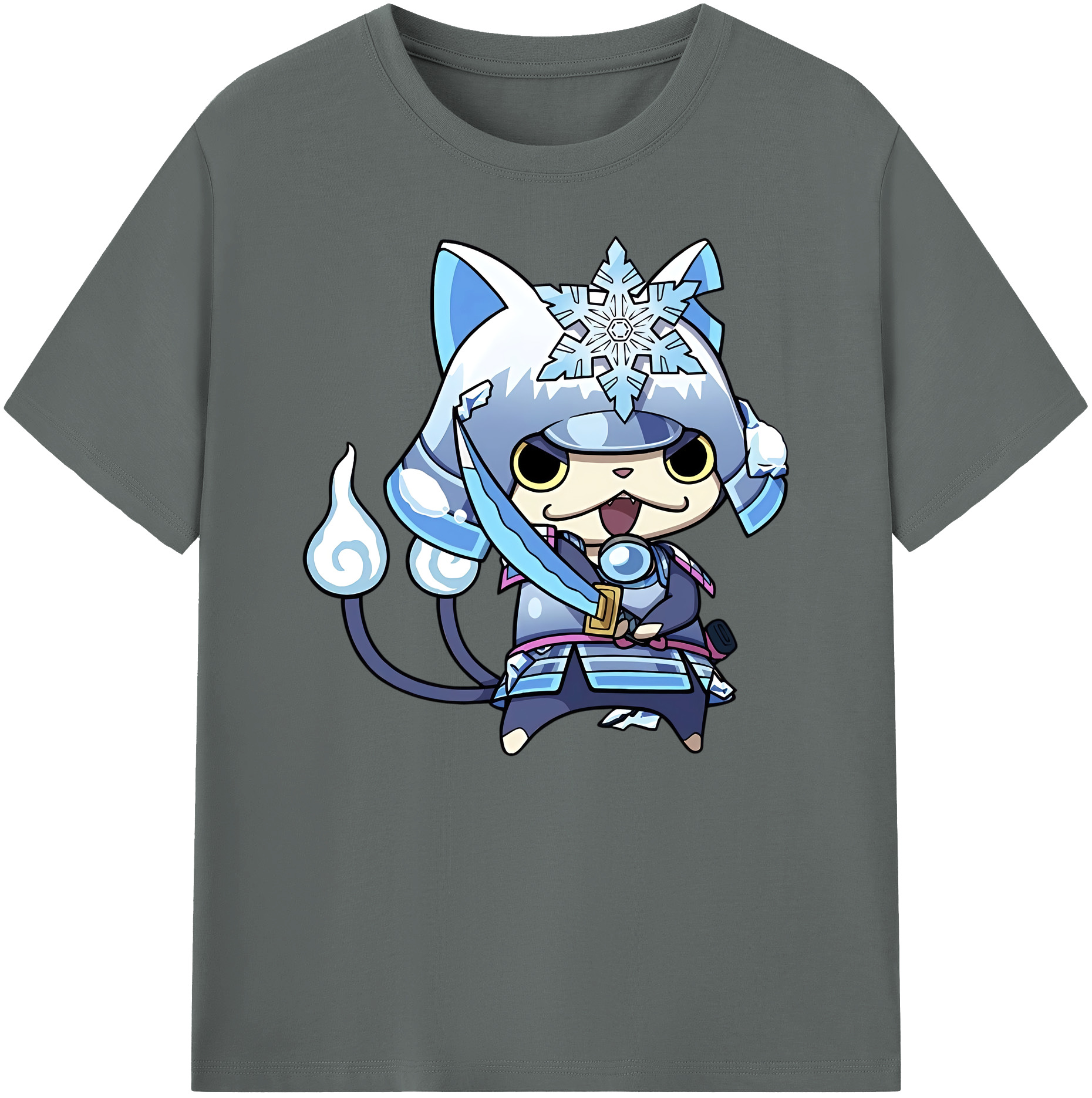 （画像用） 妖怪ウォッチ Yo-kai Watch 綿100％ メンズ半袖Tシャツ｜肌触りやわらか＆通気性
